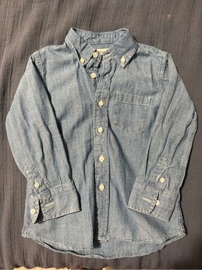 Crewcuts Light Blue Chambray Button-Down Shirt